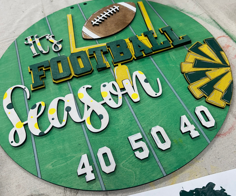 09/27/26 Sunday (11am-1pm) Public Crafting Experience - $35 Football Door Hangers