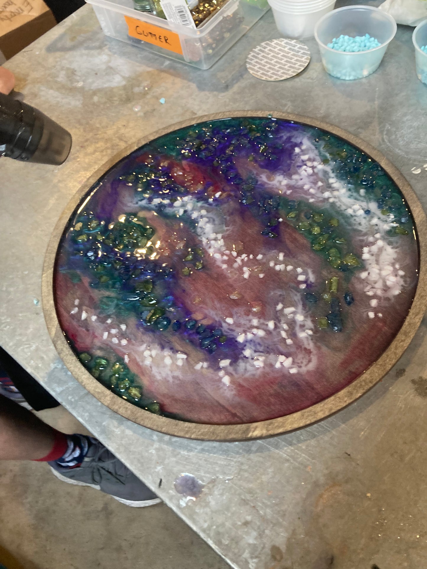 11/06/24 @6:30pm 12” Resin Round Craft Hammer& Stain Waco (Additional DATES AVAIL)