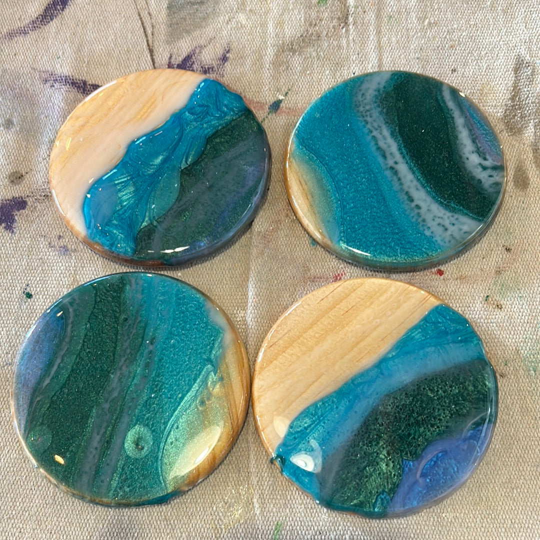 02/04/26 Baylor Project Examples - Resin 4pc Coaster Set