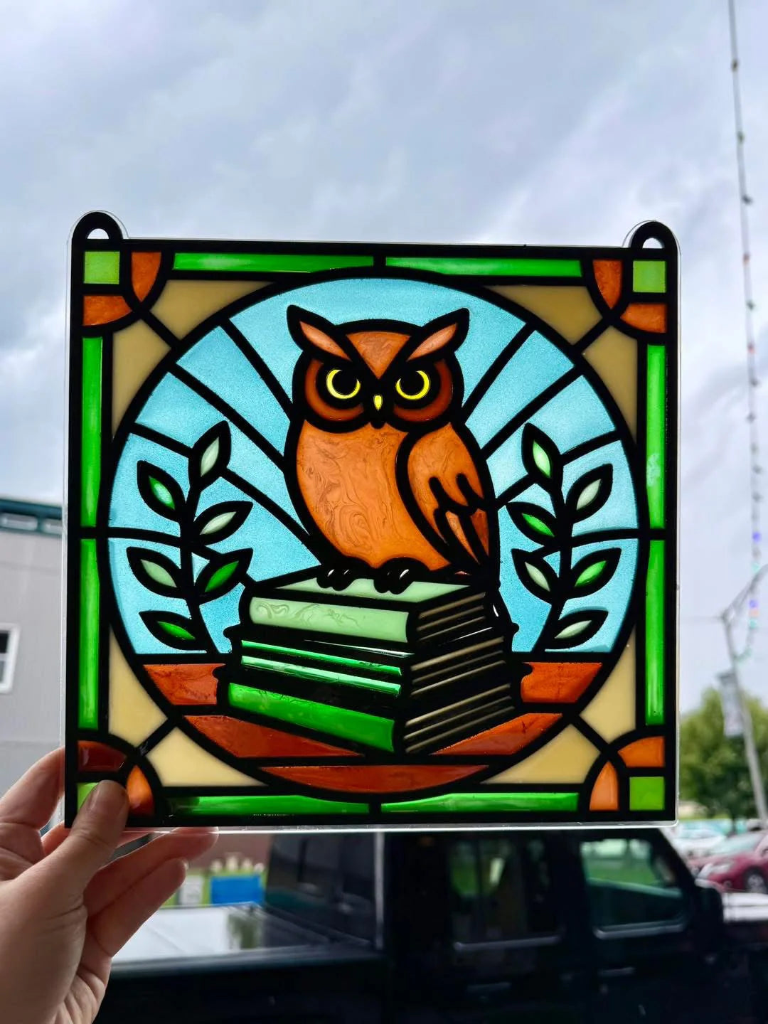 02/07/26 (SAT@11AM) PUBLIC WORKSHOP - Faux Stained Glass/ Resin Sun Catcher Workshop