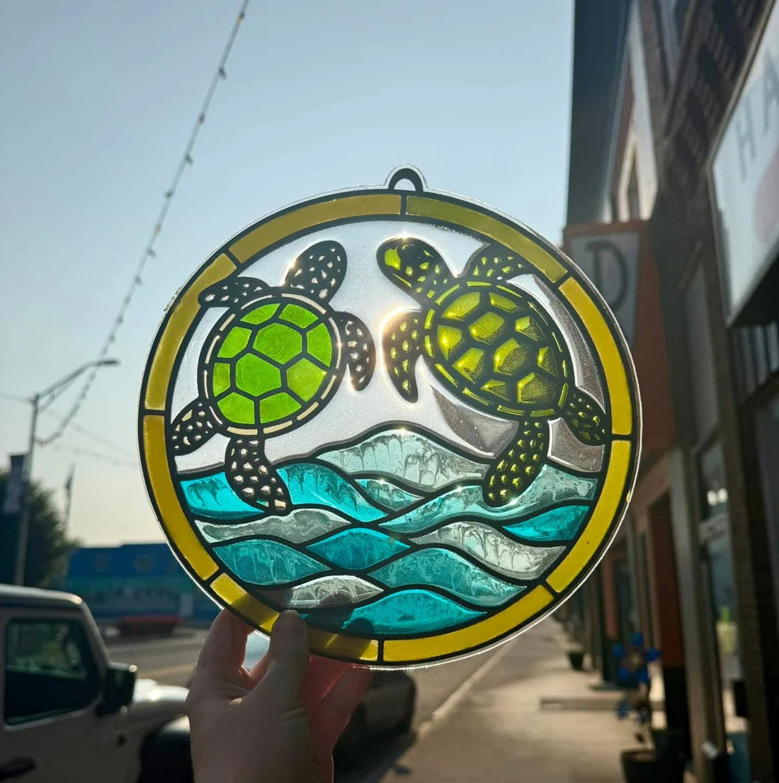 02/07/26 (SAT@11AM) PUBLIC WORKSHOP - Faux Stained Glass/ Resin Sun Catcher Workshop