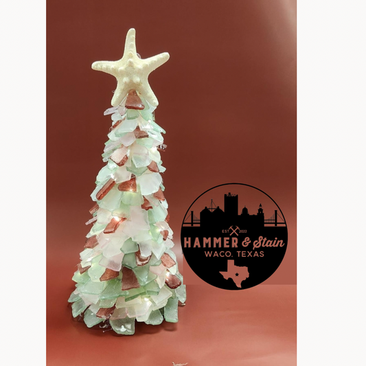 10/26/24 Sat@10:30AM SeaGlass Grinch Tree (additional options NOW AVAILABLE)