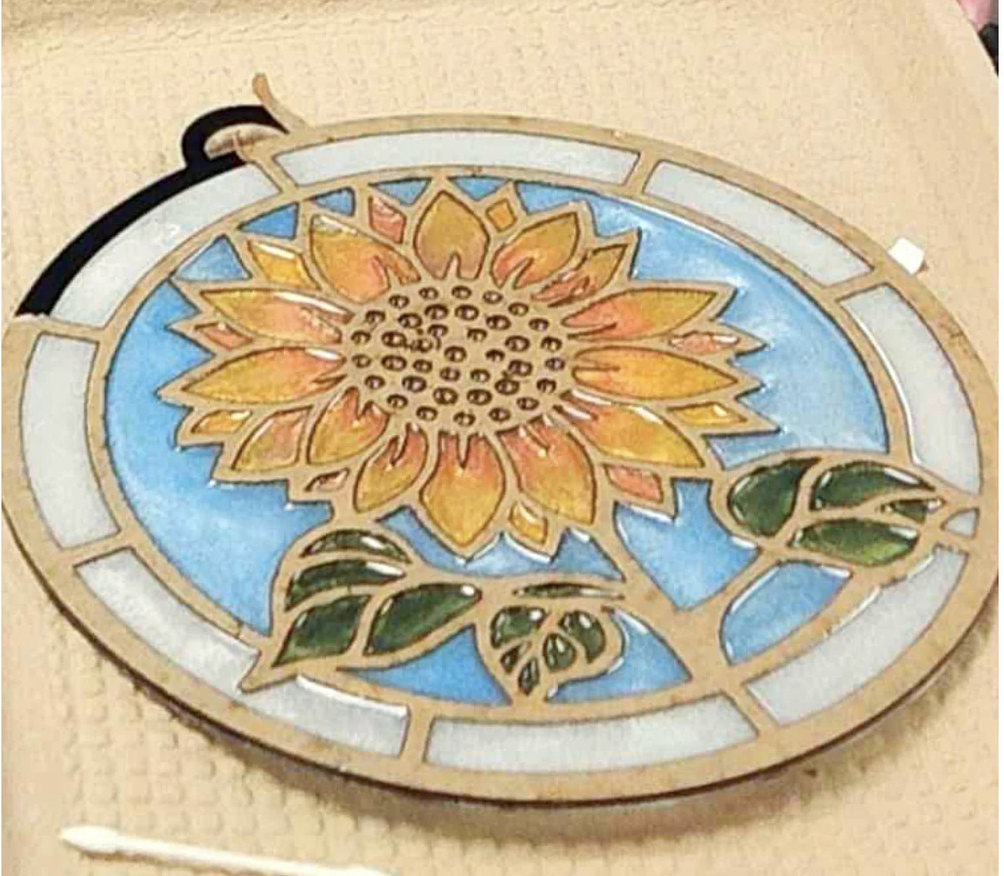 02/07/26 (SAT@11AM) PUBLIC WORKSHOP - Faux Stained Glass/ Resin Sun Catcher Workshop