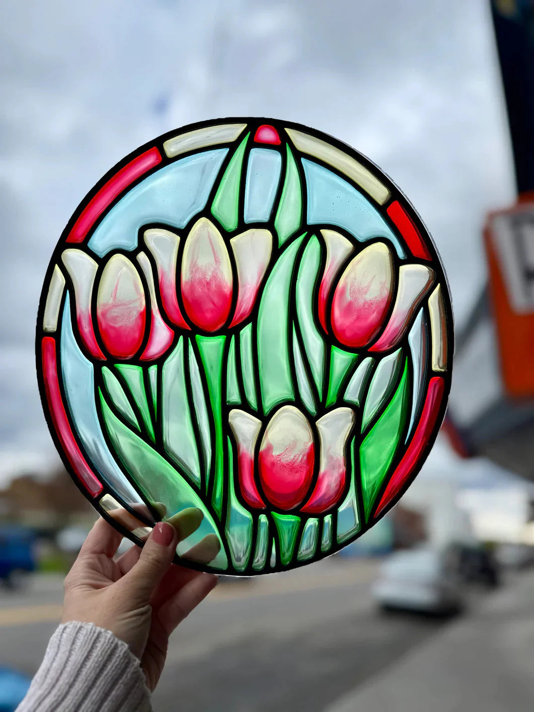 02/07/26 (SAT@11AM) PUBLIC WORKSHOP - Faux Stained Glass/ Resin Sun Catcher Workshop