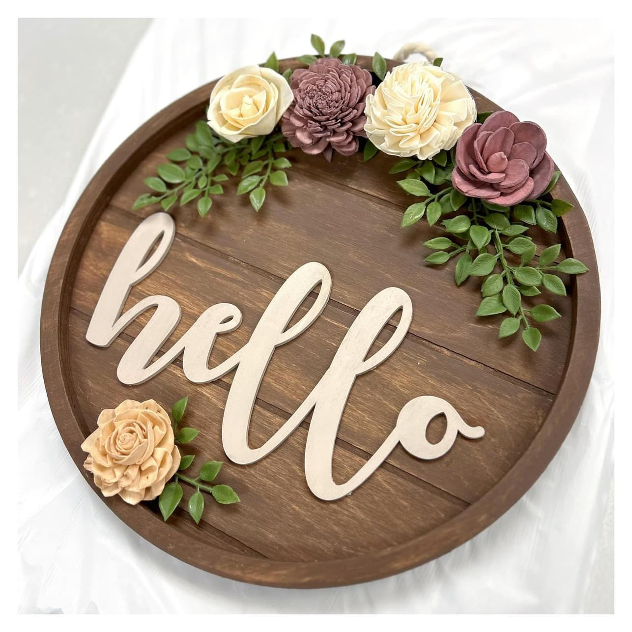 11/01/2025 @5pm-7pm Stacie’s a private Party - Hello Wood Floral Round or Round Tray