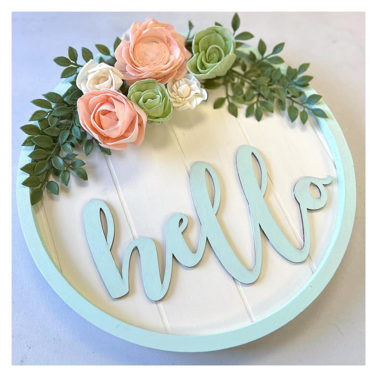 11/01/2025 @5pm-7pm Stacie’s a private Party - Hello Wood Floral Round or Round Tray
