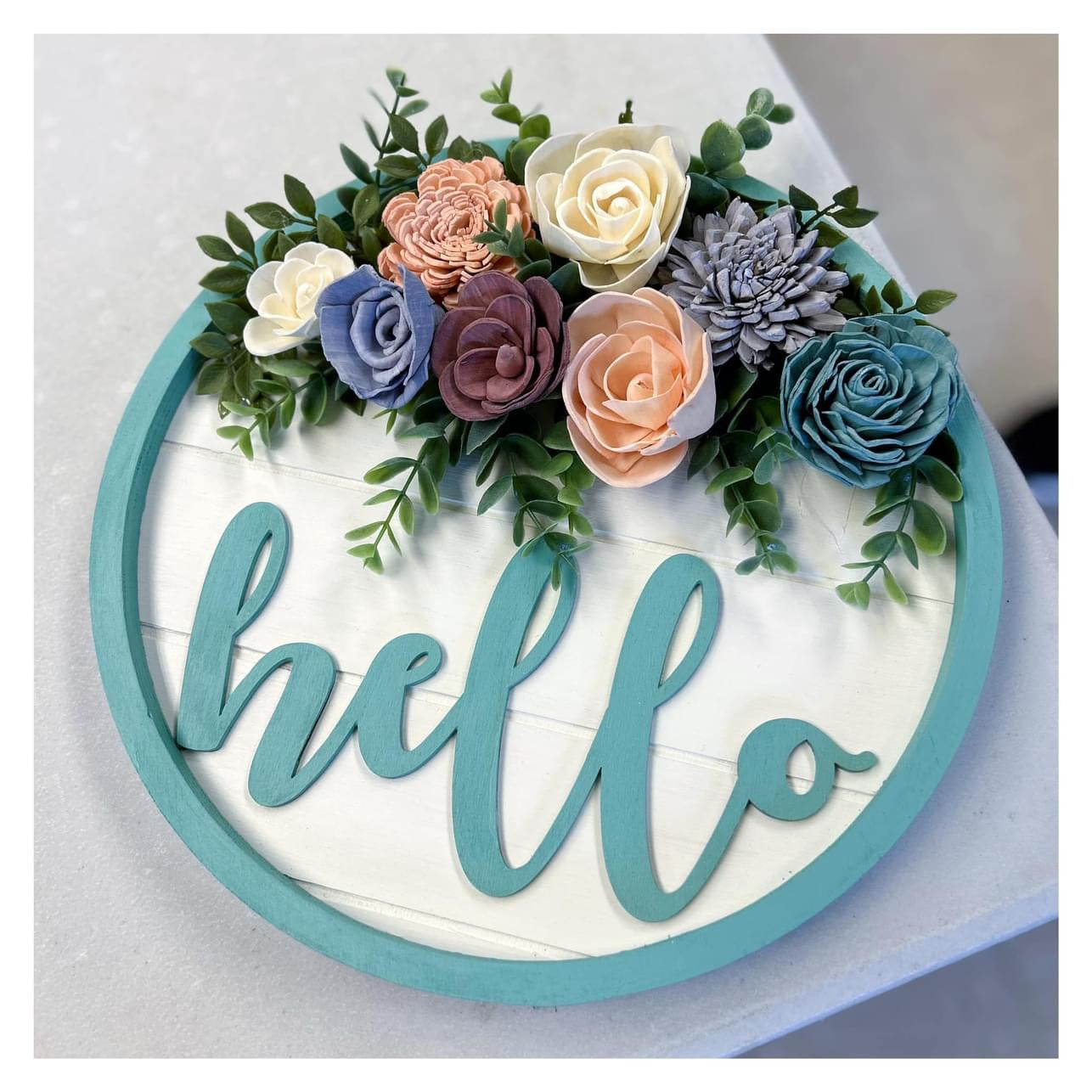 11/01/2025 @5pm-7pm Stacie’s a private Party - Hello Wood Floral Round or Round Tray