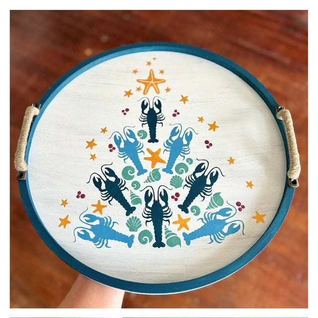 11/01/2025 @5pm-7pm Stacie’s a private Party - Hello Wood Floral Round or Round Tray