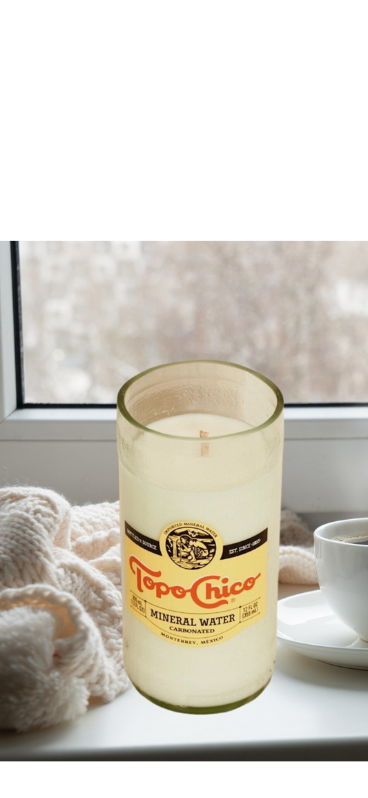 02/19/25 (Thurs@6pm) Topo Chico Candle Pouring/Glass Cutting Experience - Pre-Registration Required