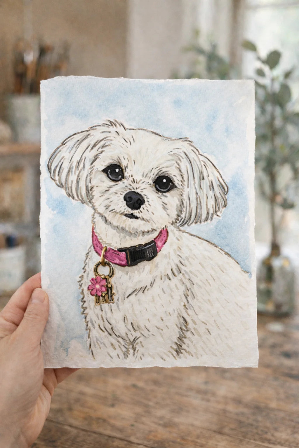 07/25/26 (SAT@12pm) Watercolor Pet Portraits Experience *100% CUSTOM*