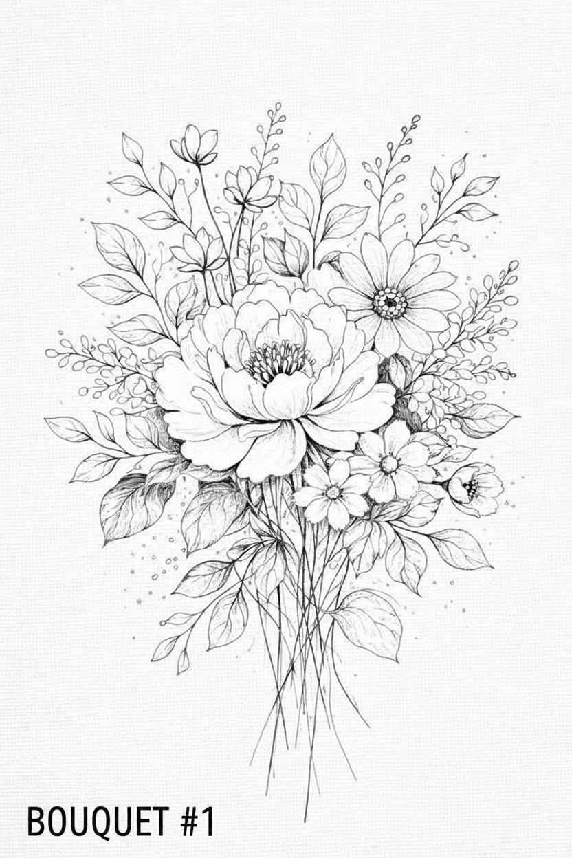 08/28/26 (FRI@10am) PUBLIC WORKSHOP - Watercolor Floral Bouquet Experience