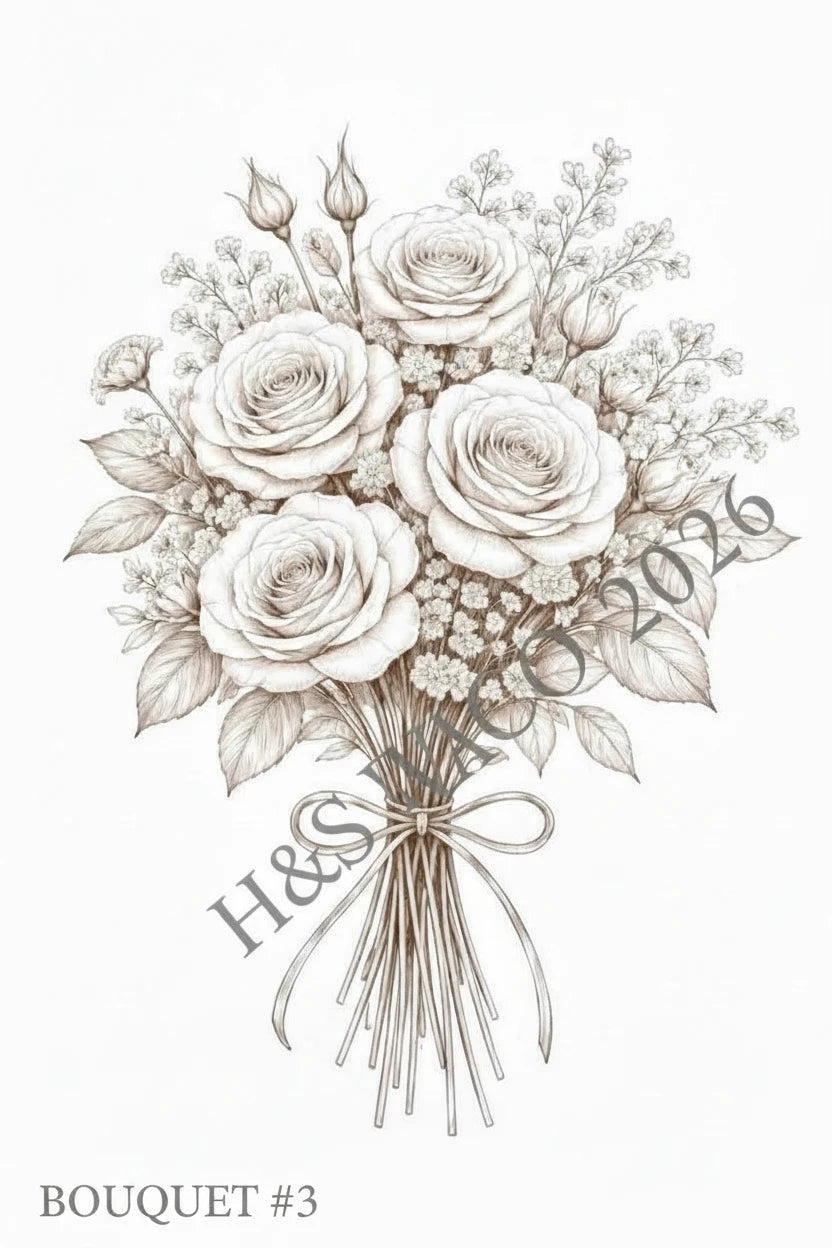 08/28/26 (FRI@10am) PUBLIC WORKSHOP - Watercolor Floral Bouquet Experience