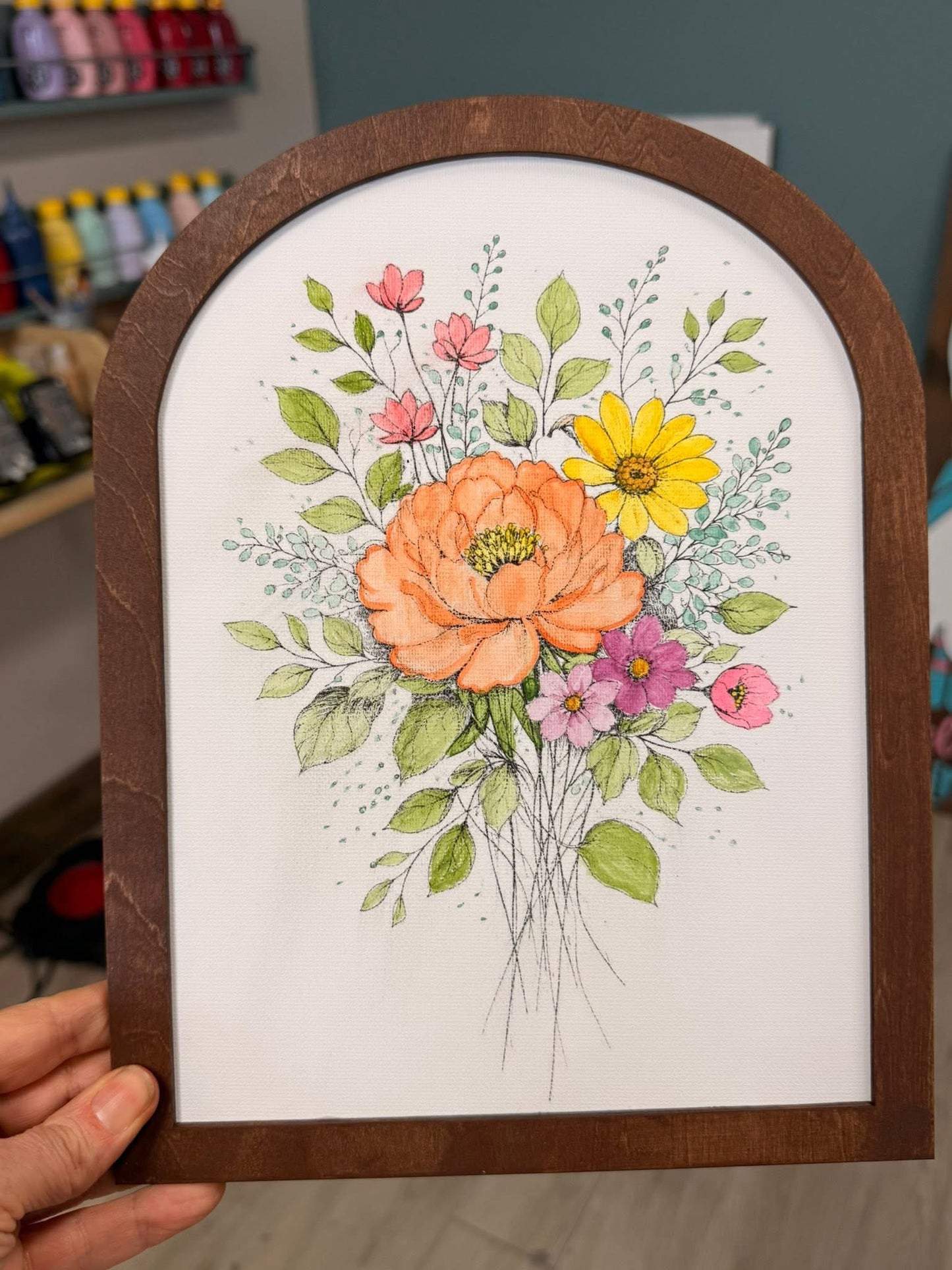08/28/26 (FRI@10am) PUBLIC WORKSHOP - Watercolor Floral Bouquet Experience