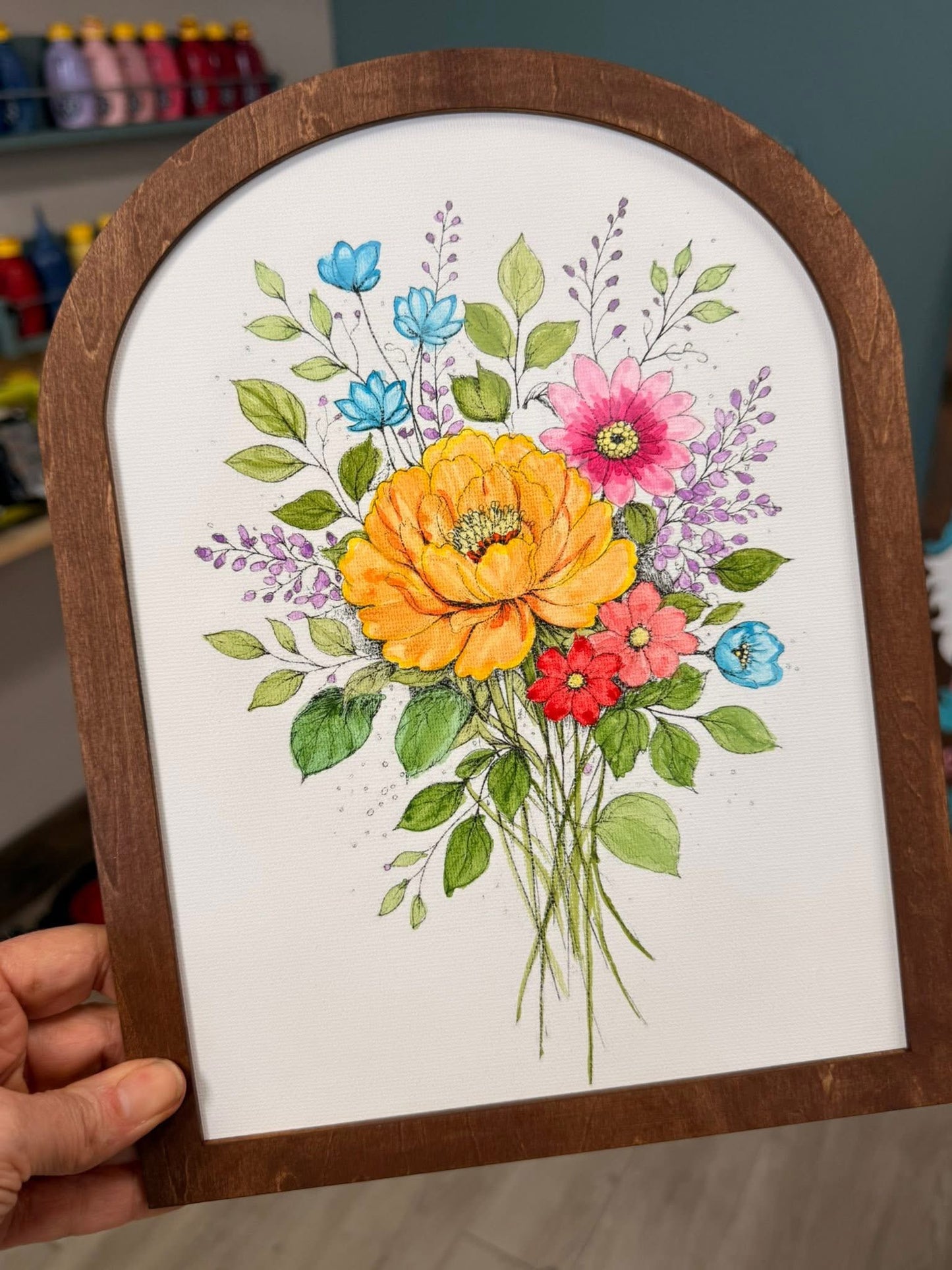 08/28/26 (FRI@10am) PUBLIC WORKSHOP - Watercolor Floral Bouquet Experience
