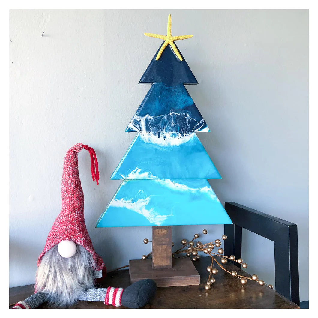 07/23/26 (THURS@10am) - Christmas in July -  Resin Tree Workshop (Morning)