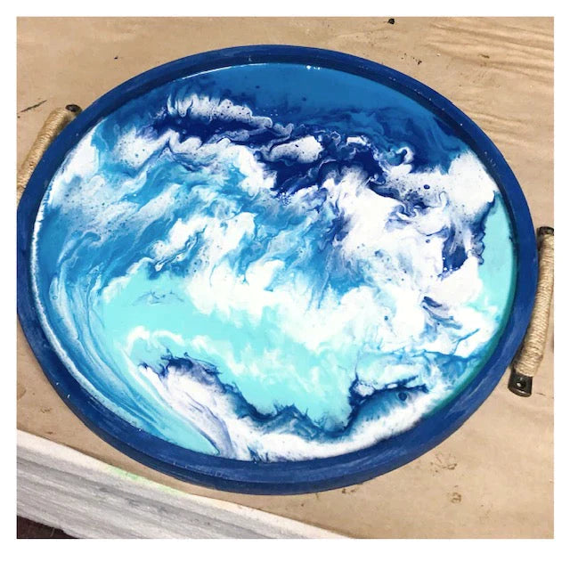 10/16/24 2pm Resin Tray Duo Workshop w/Resin Art Resin "Double Pour"