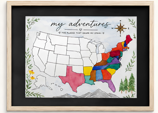 07/11/26 (SAT@12pm) PUBLIC WORKSHOP - Watercolor Travel Map