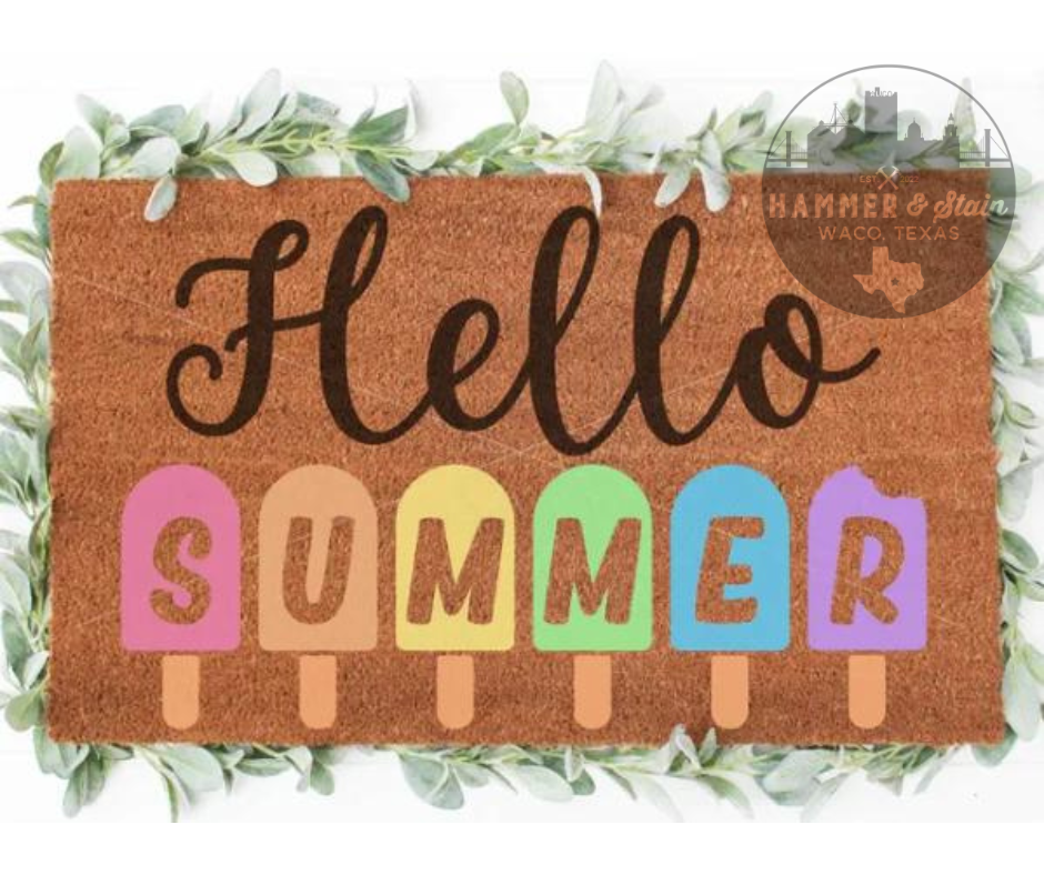 04/03/26 (Fri@1pm) ☀️ Special Summer Doormat Workshop $30 ☀️